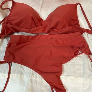 SHEIN coral bikini